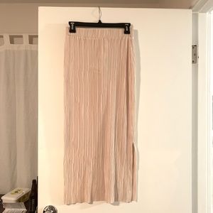 Cream pleated skirt like Issey miyake NWT size S